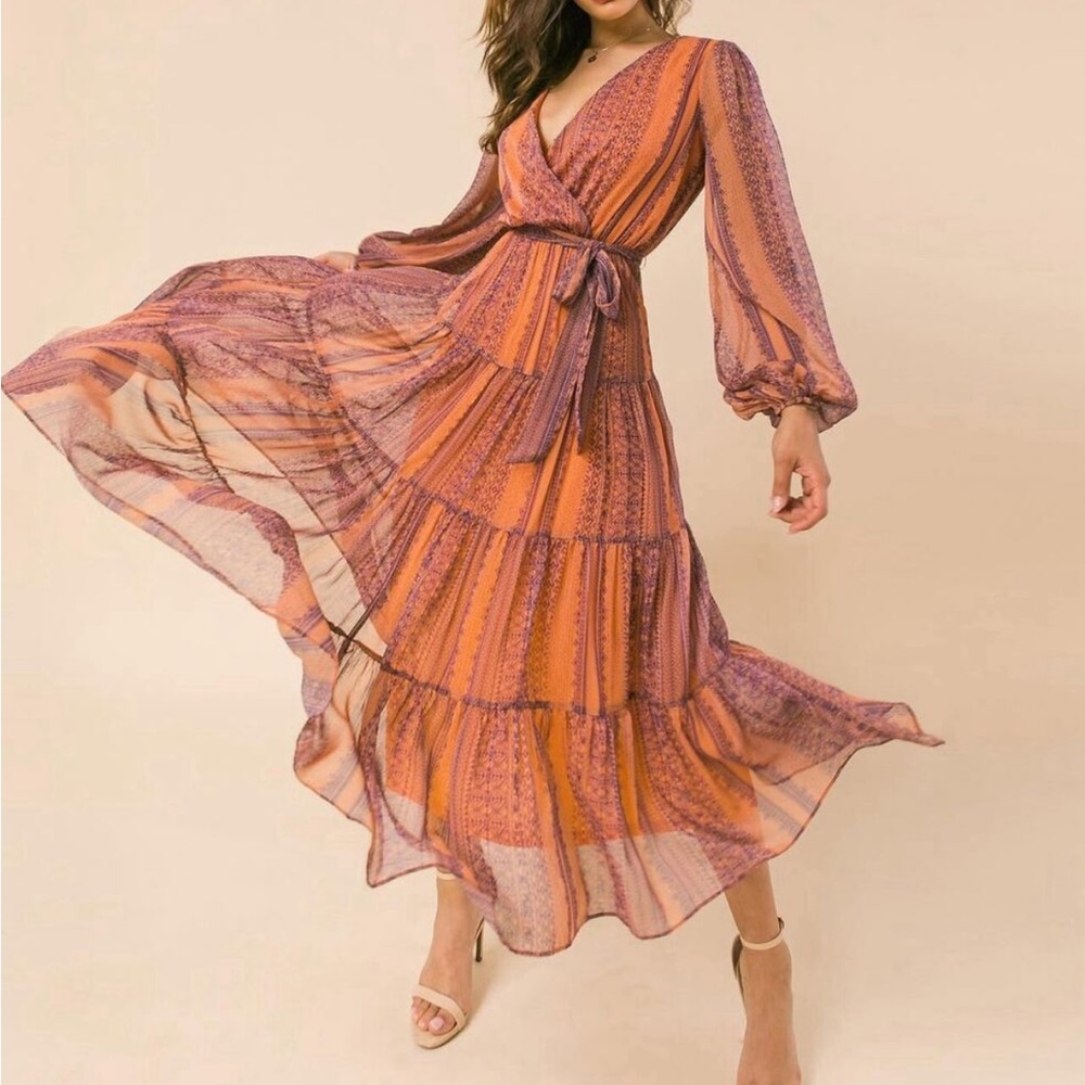Baltic Born Ryker Tiered Midi Dress - Picture 4 of 16